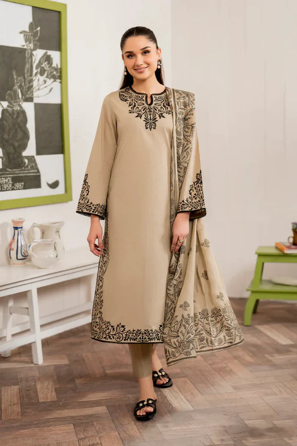 3pc-Printed-Embroidered-Lawn HC 109